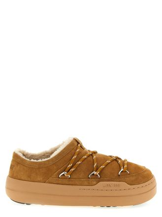 Moon Boot Brown Logo Mules