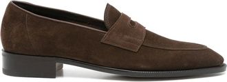 John Lobb Su&egrave;de loafers - Bruin