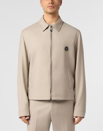 Philipp Plein Zipped Blouson Men in Beige at Nordstrom, Size 48
