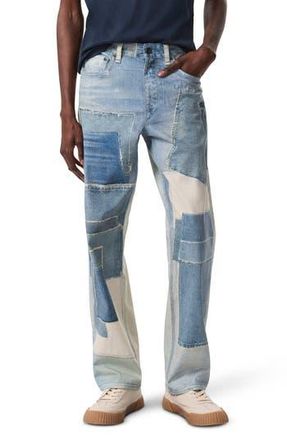 Rag & Bone rb Miramar Fit 4 Canvas Straight Leg Jeans in Patchwork at Nordstrom Rack, Size 31 X 32