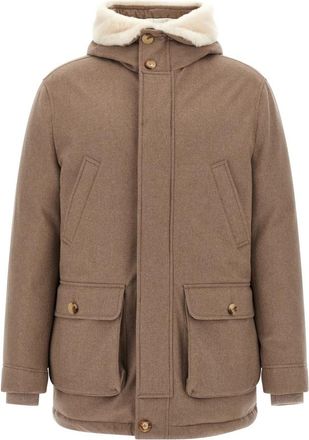 Brunello Cucinelli Jassen - Heren - Winterjassen - Beige - 2XL - Jassen
