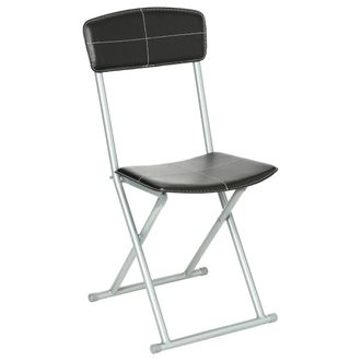5five Simply Smart Silla Plegable De Polipiel Negra - Atmosphera Cr&eacute;ateur DInt&eacute;rieur