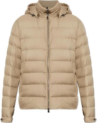 Moncler Arneb Down Jacket - Heren - Gewatteerde jassen - Beige - L - Polyester - Jassen