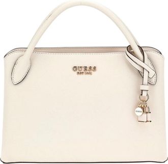 Guess Schoudertas met reli&euml;flogo - Dames - Handtassen - Beige - ONE Size - Tassen