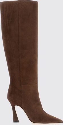Stuart Weitzman Suede Knee-High Boots with a Flared Heel
