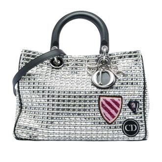 Dior Pre-owned Lady Dior - Dames - Vintage Shopper - Grijs - ONE Size - Leer - Vintage