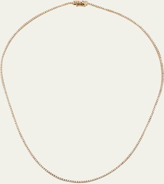 Lana Jewelry 14K Yellow Gold Skinny Tennis Necklace