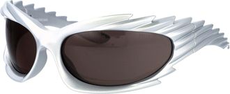 Balenciaga Unisex Sunglasses Bb0255s Silver-Grey Acetate Silver-Silver-Grey Silver/silver/grey