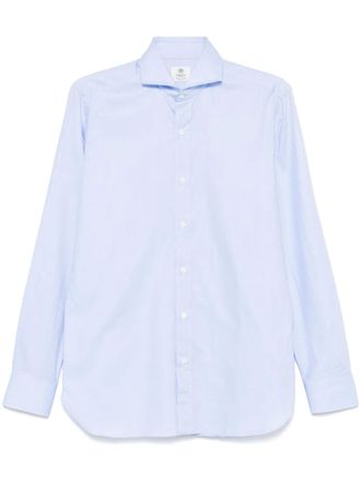 Borrelli Napoli Katoenen overhemd - Blauw