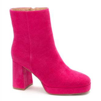 Corkys Footwear Womens Slug Bug Suede Boots In Fuchsia