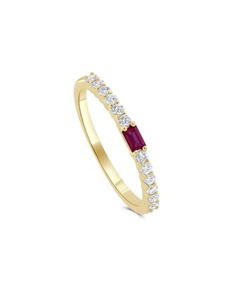 Sabrina Designs 14K 0.31 Ct. Tw. Diamond Ruby Birthstone Ring