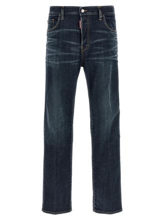 Dsquared2 Navy Blue Mid Rise Jeans