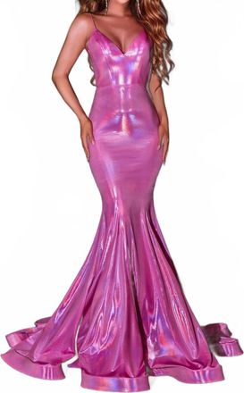 Portia & Scarlett Sleeveless Gown In Pink