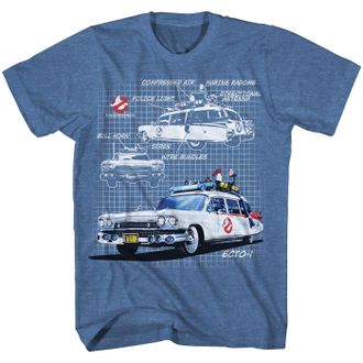 Mad Engine Ghostbusters Unisex-Adult mensGBXX19PMSC3P1XXEcto Scheme Short Sleeve T-Shirt Short_Sleeve T-Shirt - Blue - Large