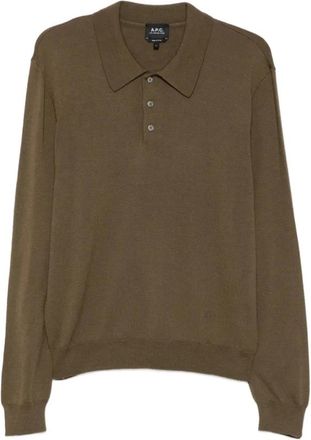 A.P.C. A.p.c., Uomo, Maglie, Verde, XL, new