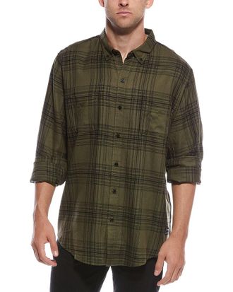 Scotch & Soda Textured Plaid Shirt