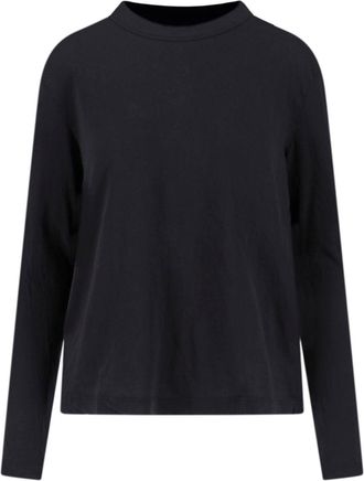 James Perse Black Cotton Long-Sleeved T-Shirt