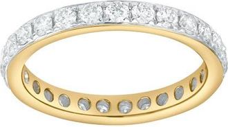 LuvMyJewelry Averine 1.00 Ct Natural Diamond Eternity Band 14K Gold Ring in 14K Yellow Gold at Nordstrom, Size 7