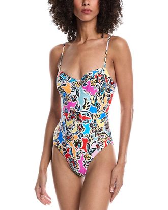 Milly Rainbow Oasis Belted One-Piece