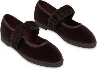 Flabelus Mafalda Mary Jane Flat in Brown at Nordstrom, Size 41