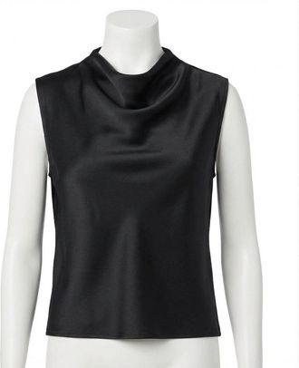 Spanx Sleeveless Cowl Neck Top In Black