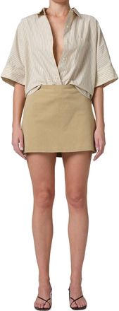 Citizens Of Humanity Amal Twill Mini Skirt In Heirloom