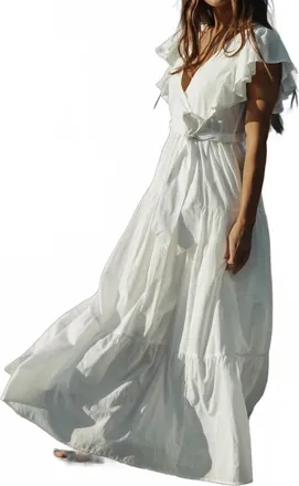 The Normal Brand Madeline Dress In White