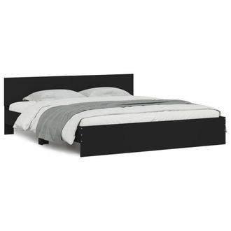 Berkfield Home Bed Frame without Mattress Black 160x200 cm