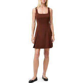 French Connection Sleeveless Square Neck Minidress in Chocolate at Nordstrom Rack, Size 4