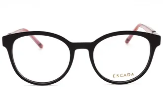 Escada VESD86V Round Acetate Eyeglasses - Black