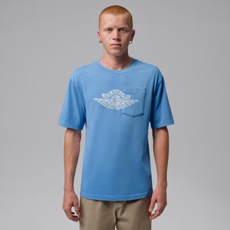 Nike Jordan Mens Jordan Flight Essentials Pocket T-Shirt in Blue | IO2084-489