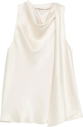 Vince Top smanicato con dettaglio drappeggiato - Toni neutri