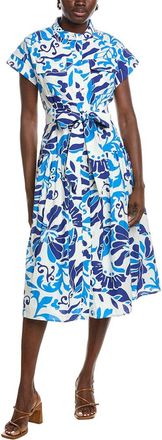 Gracia Floral Seaport Midi Dress