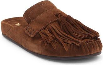 Jeffrey Campbell Toggle Fringe Mule in Brown Suede at Nordstrom, Size 5.5