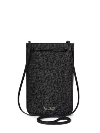 Lauren Ralph Lauren Cameryn textured leather crossbody bag - women - Grained Calf Leather - OS - Black