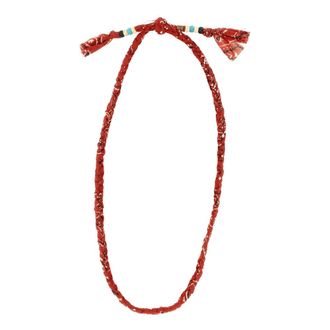 Alanui Bandana Ketting - Dames - Kettingen - Rood - ONE Size - Katoen - Accessoires