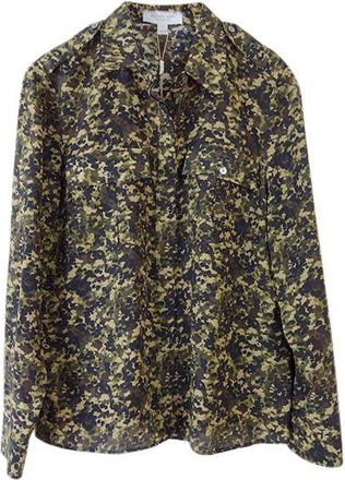 Michael Kors Collection Camo Print Shirt Size M