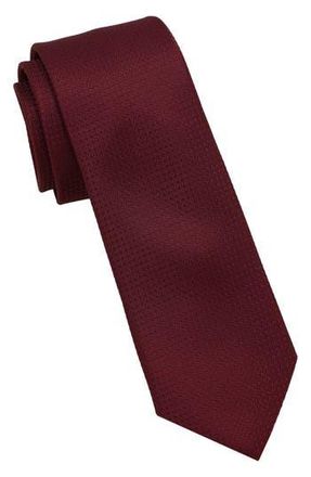 Ben Sherman Textured Solid Tie in Burgundy at Nordstrom Rack