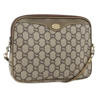 Gucci Pre-owned Cross Body Bags, female, Beige, Size: ONE SIZE Pre-owned Vintage Shoulder Bag