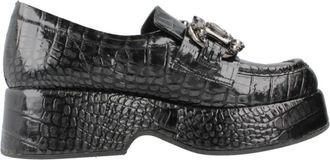 Pons Quintana Stijlvolle Fliper Loafers - Dames - Loafers - Zwart - 38 EU - Schoenen