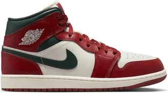 Nike Jordan Mens AJ 1 Mid - Basketball Shoes Pure Platinum/Sail/Midnight Green Size 10.0