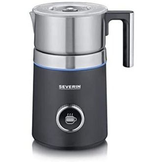 Severin Spuma 700 Plus Calentador/espumador De Leche Autom&aacute;tico Negro, Acero Inoxidable
