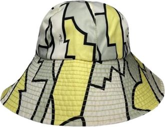 Emilio Pucci Pre-owned Katoenen Hoed - Dames - Vintage Accessoires - Veelkleurig - ONE Size - Katoen - Vintage