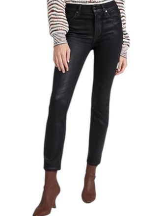 Paige Cindy Luxe Coating Jeans In Black
