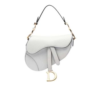 Dior Pre-owned Saddle Schoudertas - Dames - Pre-owned - Wit - Maat: ONE Size Leer
