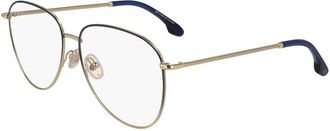 Victoria Beckham Blue Metal Glasses Womens (Frames)