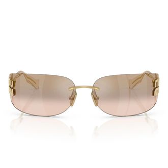 Miu Miu Sunglasses Mua51 S 5 Ak20 P Gold/Bronze Gradient Mirror Women
