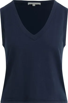 Favorite Daughter The Everyday Organic Cotton V-Neck Tank in Navy at Nordstrom, Size X-Large
