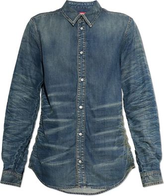 Diesel Camicia D-Synar-Fsj4 - - Shirts - Uomo - Blu - L
