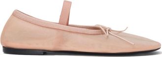 Proenza Schouler Glove Mary Jane bow-detail ballerinas - women - Nylon/Calf Leather/Rubber/Nylon - 37 - Neutrals